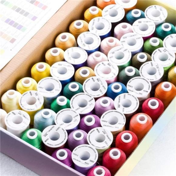 63 Brother Colors Polyester Embroidery Machine Thread Kit 40 Weight - Picture 3 of 6